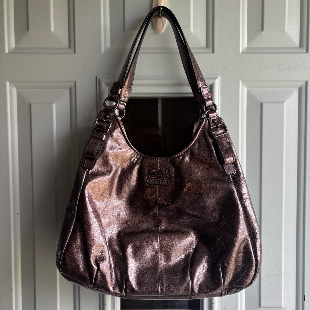 Coach Metallic Madison Maggie Shoulder Bag